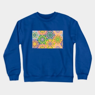 Boho patchwork mandela Crewneck Sweatshirt